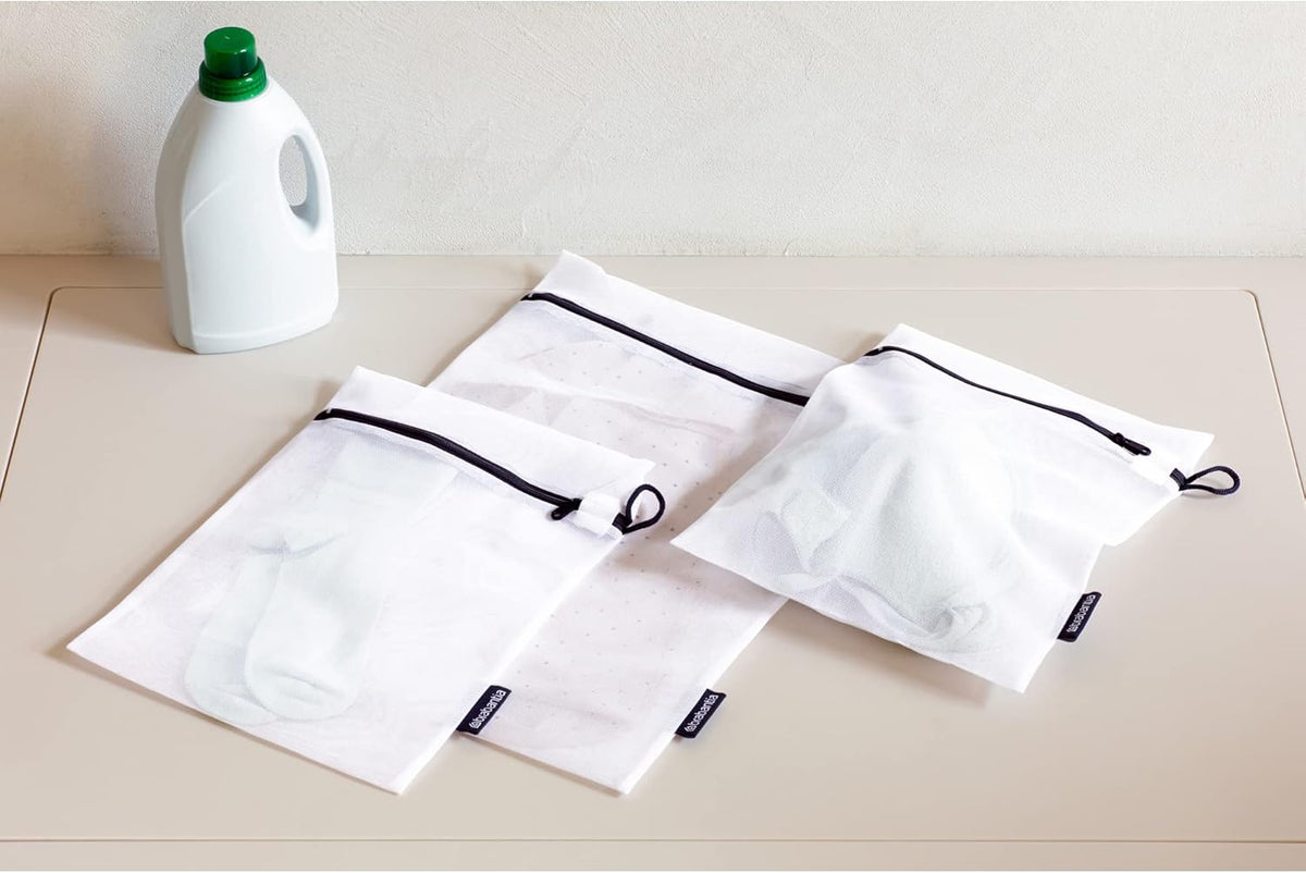 Brabantia Laundry Washing Bags, Set of 3, White - Free Shipping Worldwide