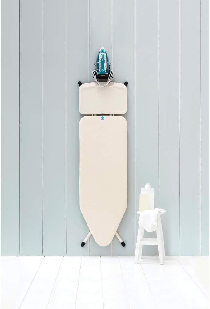 Brabantia - Iron Store - One Size Fits All - heat resistant materials - Wall Mounted - with Board Hanger for Storage - House Organisation - Cool Grey - 38.1 x 16 x 19.5 cm - Free Shipping Worldwide