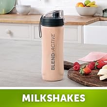 Breville Blend Active Personal Blender & Smoothie Maker | 350W | 2 Portable Blend Active Bottles (600ml) | Leak Proof Lids | White & Green - Free Shipping Worldwide