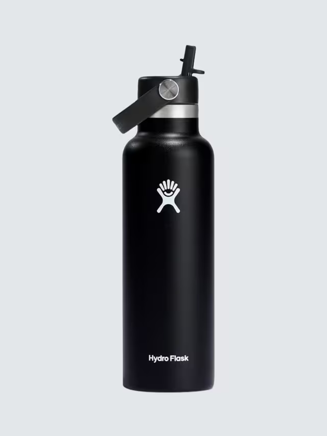 Hydro Flask - Double Wall Vacuum Insulated Stainless Steel Drinks Bottle, 621ml, Black -Free Shipping Worldwide&nbsp;