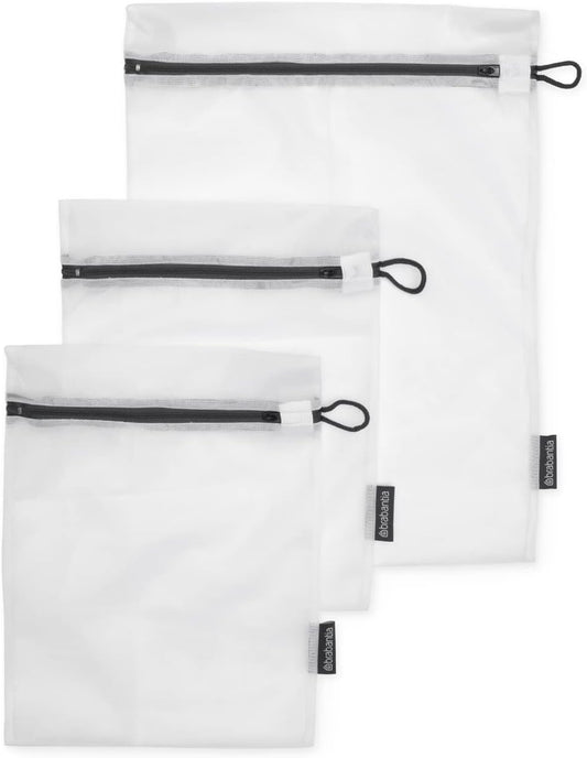 Brabantia Laundry Washing Bags, Set of 3, White - Free Shipping Worldwide