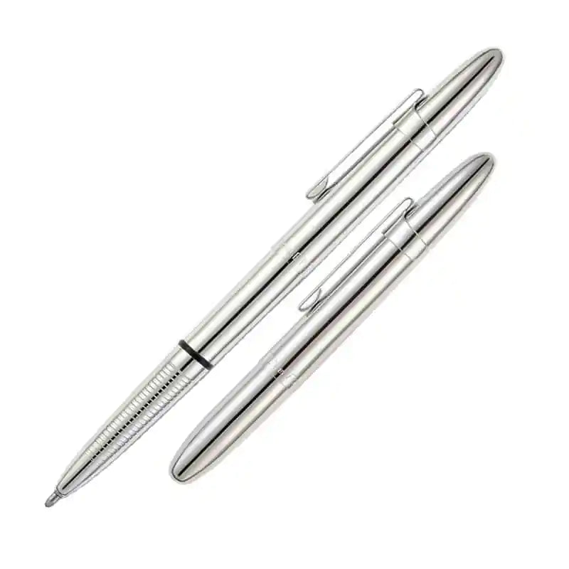 Bullet Space Pen (Chrome with Clip); Free UK Delivery