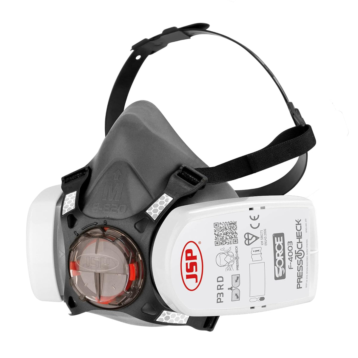 Force®8 Half-Mask with PressToCheck™ - P3 Filters BHT0A3-0L5-N00 - Free Shipping Worldwide