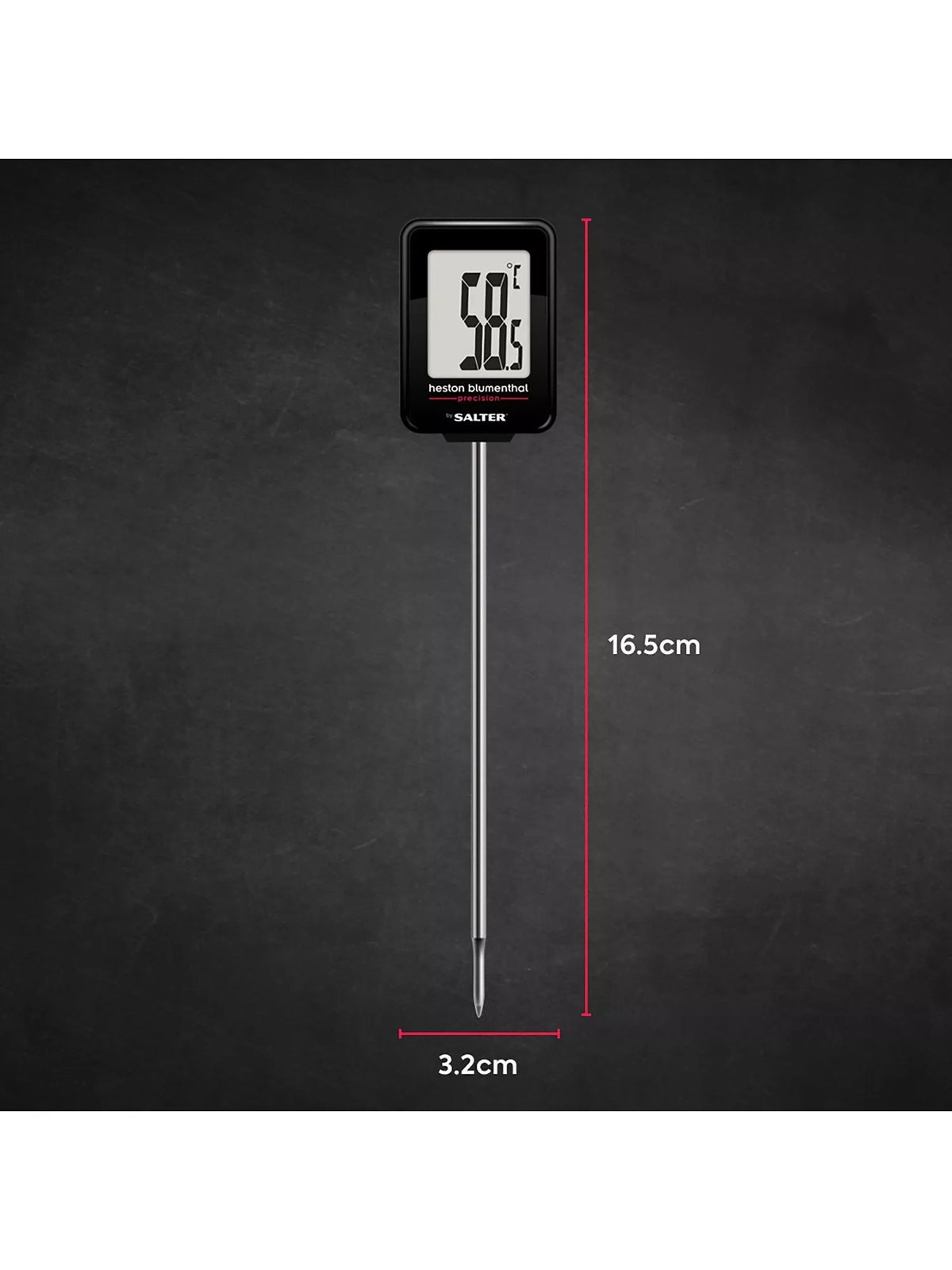 Salter Instant Read Digital Thermometer - Heston Blumenthal - Free Shipping Worldwide