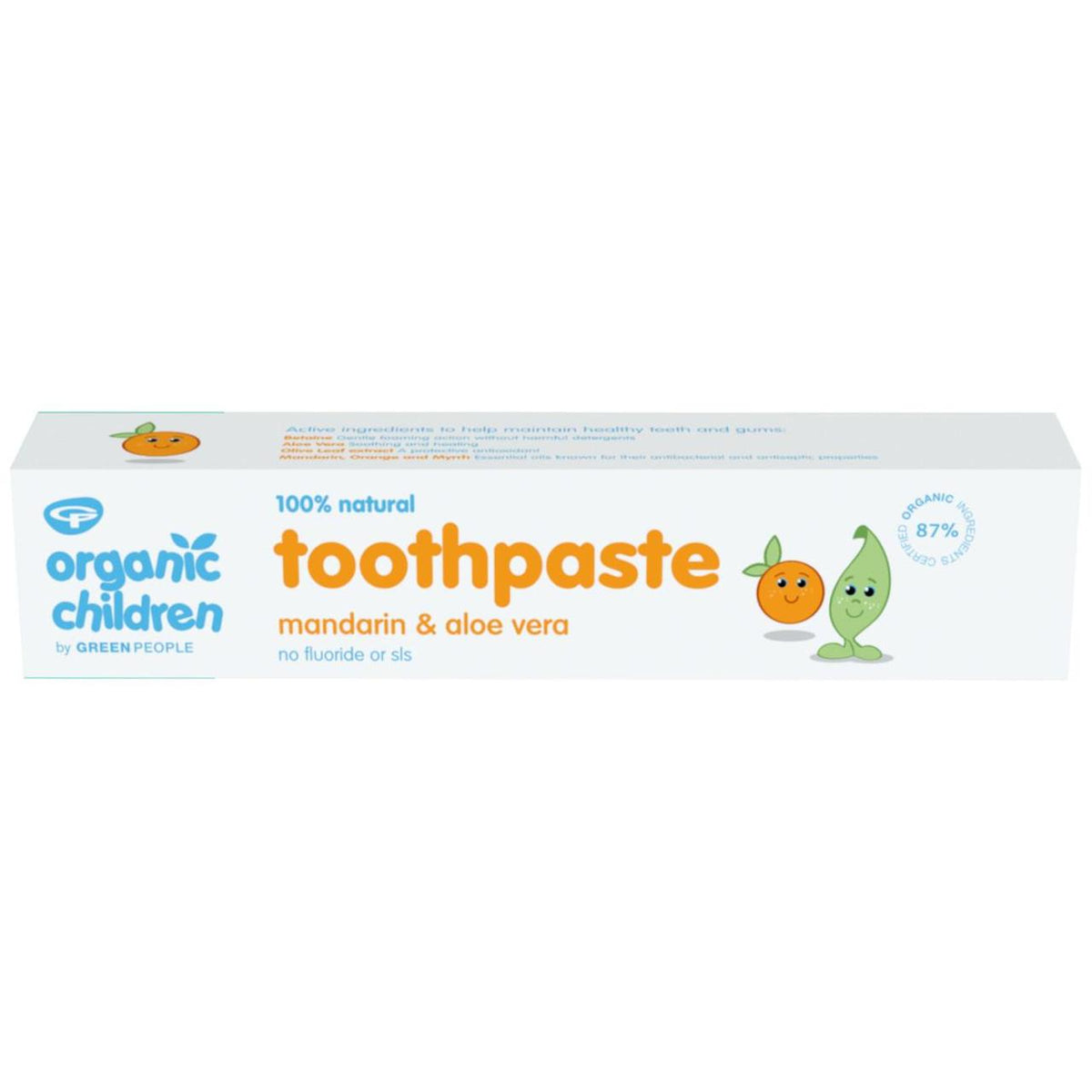 Organic Children Mandarin and Aloe Vera Fluoride Toothpaste - Free Shipping Worldwide