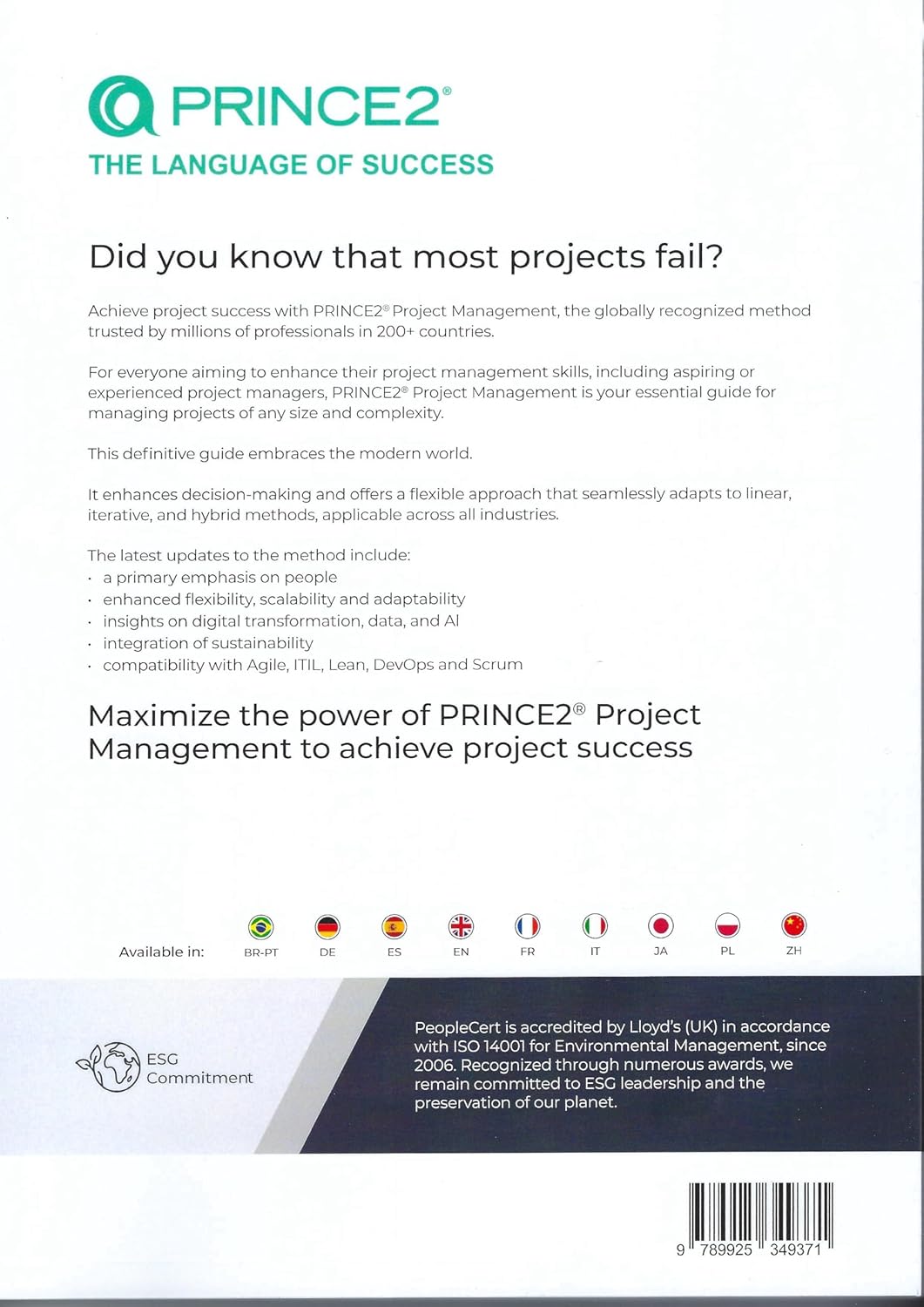 PRINCE2® Project Management Version 7 Paperback – 8 Jun. 2025 - Free Postage Worldwide!