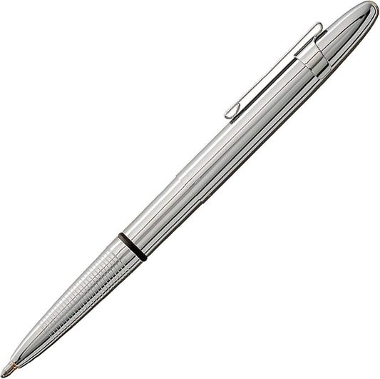 Bullet Space Pen (Chrome with Clip); Free UK Delivery