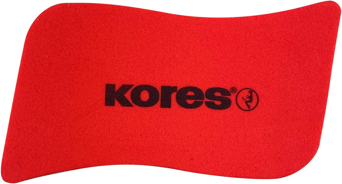 Kores - Magnetic Whiteboard Eraser - School Supplies, Office Stationery - Dry Wipe, Lightweight and Ergonomic Whiteboard Eraser - 110 x 55 x 20 mm - Pack of 1 - Random Colour