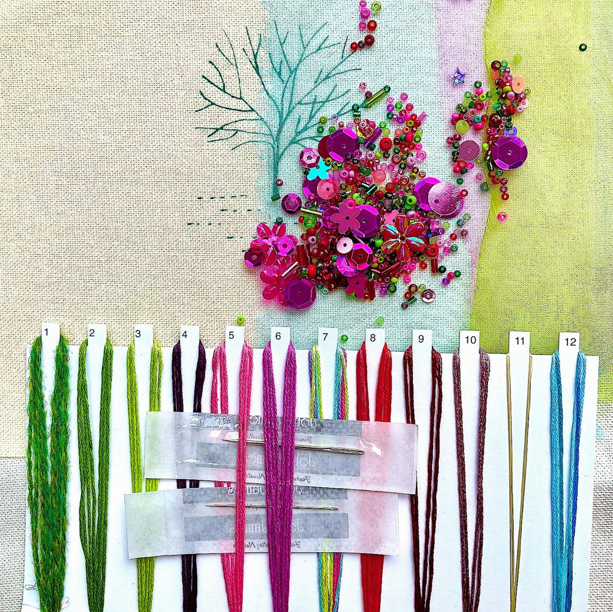 Embroidery Kit - Rowandean Summer Apple Tree - Free Shipping Worldwide