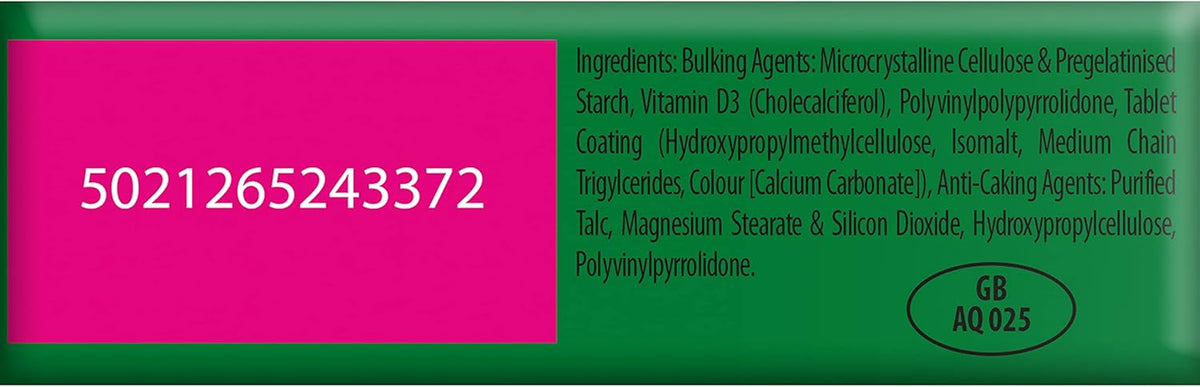 Vitamin D Tablets 1000IU, Vitabiotics Ultra (96 Day Supply); Free Shipping Worldwide