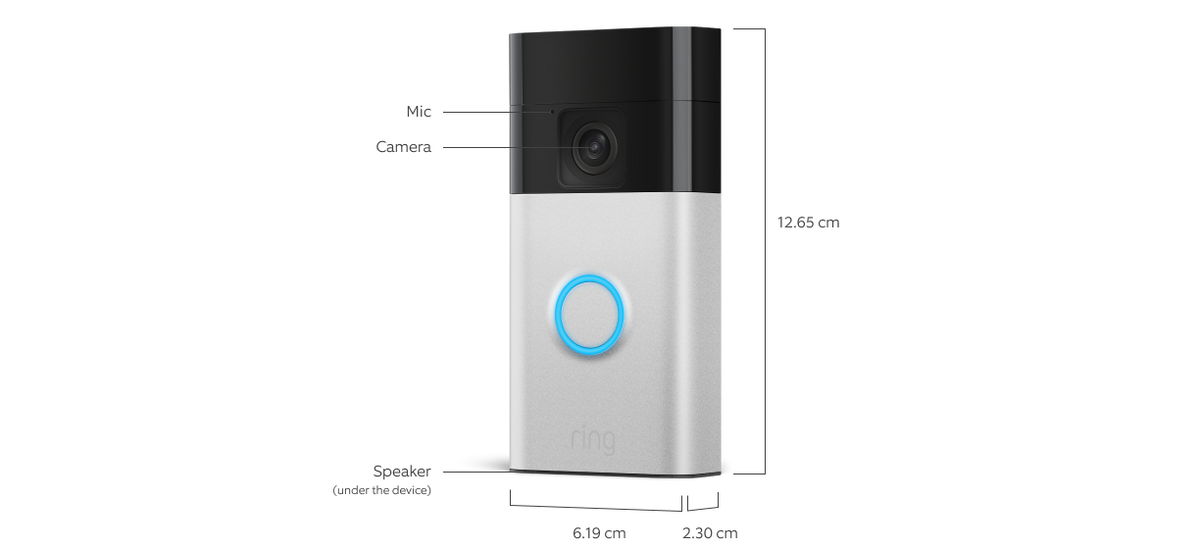 Ring Battery Video Doorbell (2024 release) | DIY Wireless Video Doorbell Camera I Head-To-Toe View, HD Video | Easy to install (5 min) | With Built-in Battery - Free Shipping Worldwide