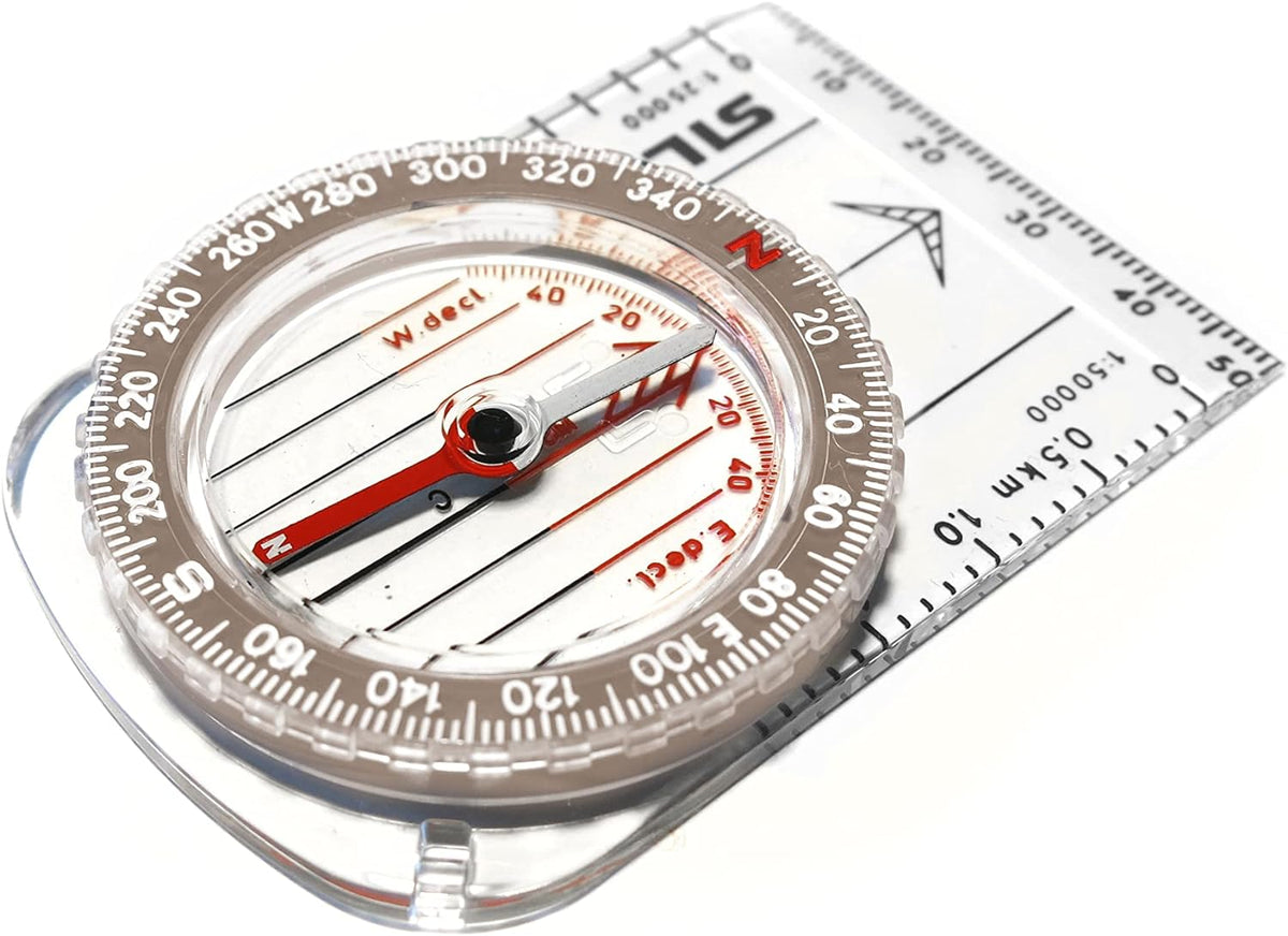 Silva Outdoor Compass (Made in Sweden) Classic, Map Scales 1:25k and 1:50k, Rotating Compass Case, Hiking Compass, Walking Compass - Free Shipping Worldwide
