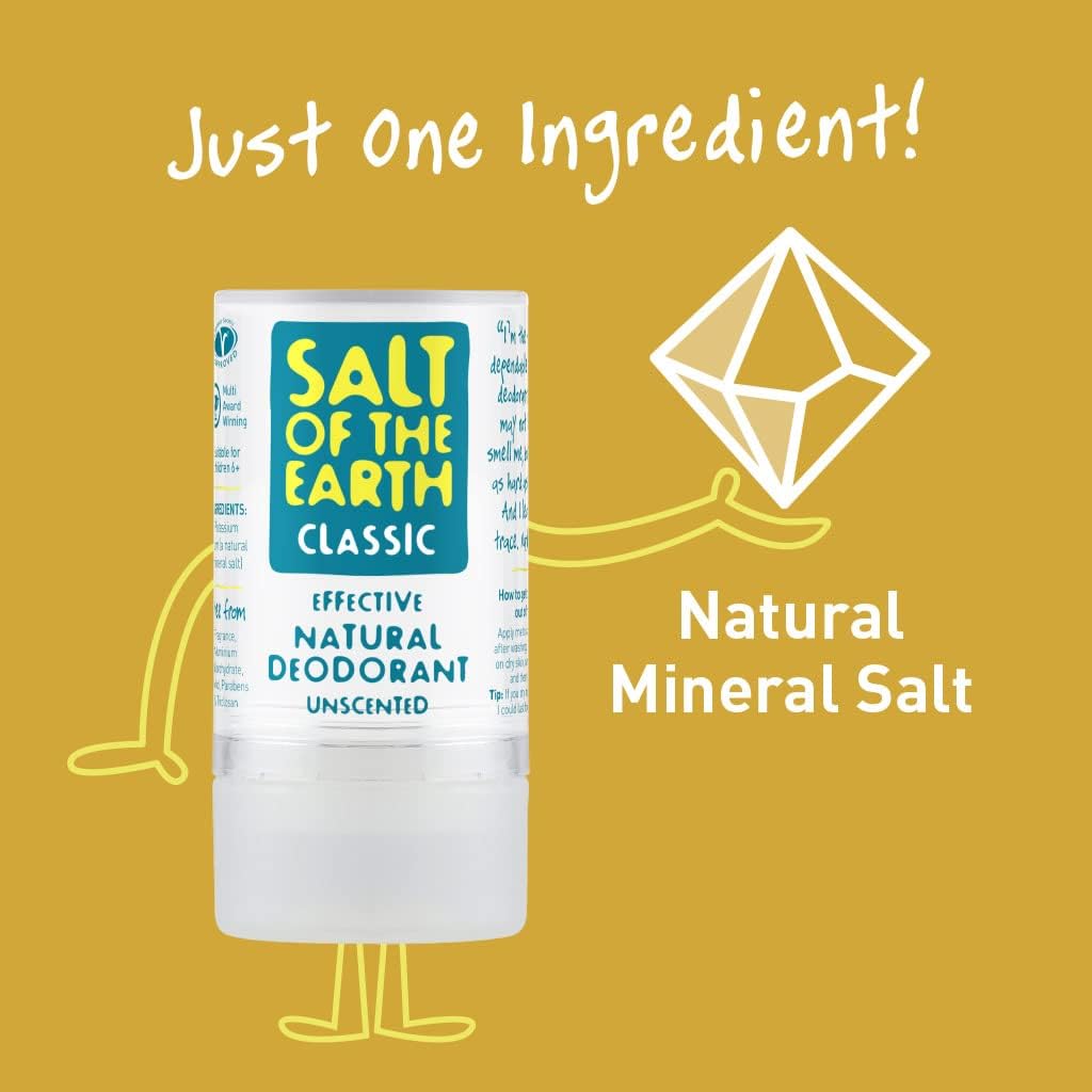 Salt of the Earth - Crystal Deodorant Classic - Free Shipping Worldwide