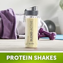 Breville Blend Active Personal Blender & Smoothie Maker | 350W | 2 Portable Blend Active Bottles (600ml) | Leak Proof Lids | White & Green - Free Shipping Worldwide
