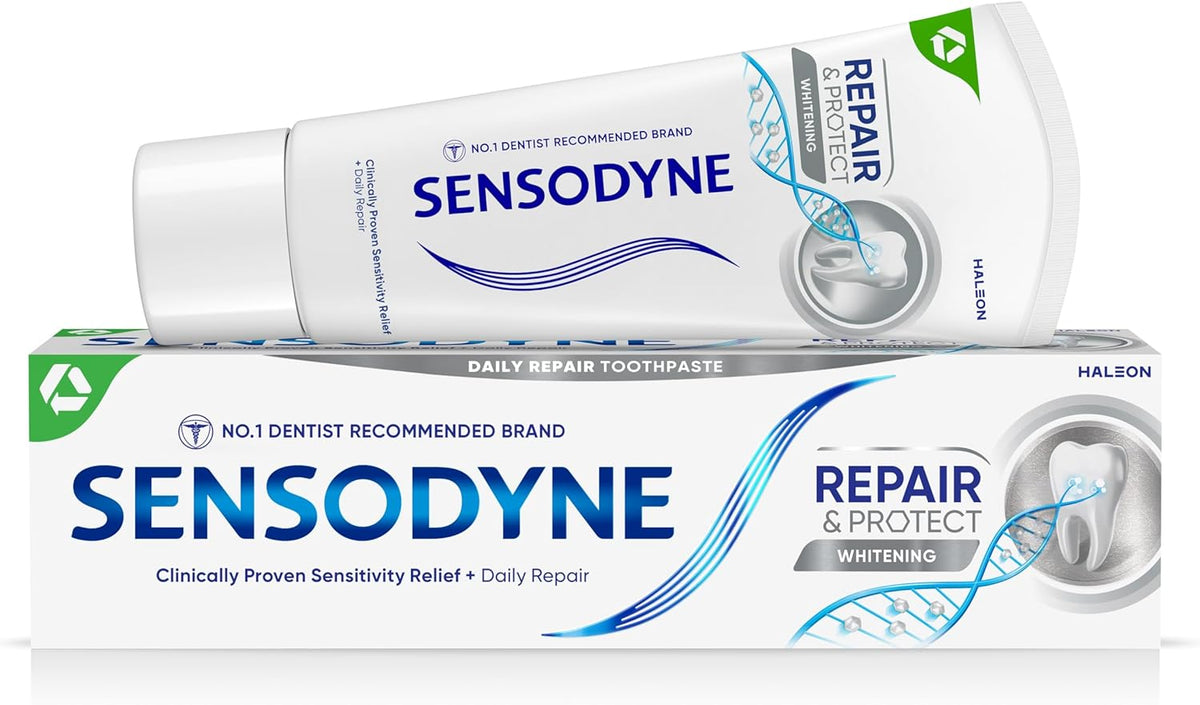 Sensodyne Toothpaste Repair and Protect, Teeth Whitening Toothpaste for Sensitive Teeth, 75ml - Free Shipping Worldwide&nbsp;