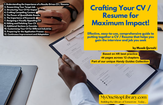 Crafting Your CV / Resume for Maximum Impact!